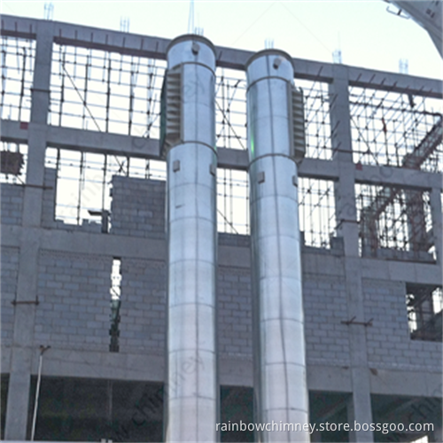 insulated steel chimney for boiler